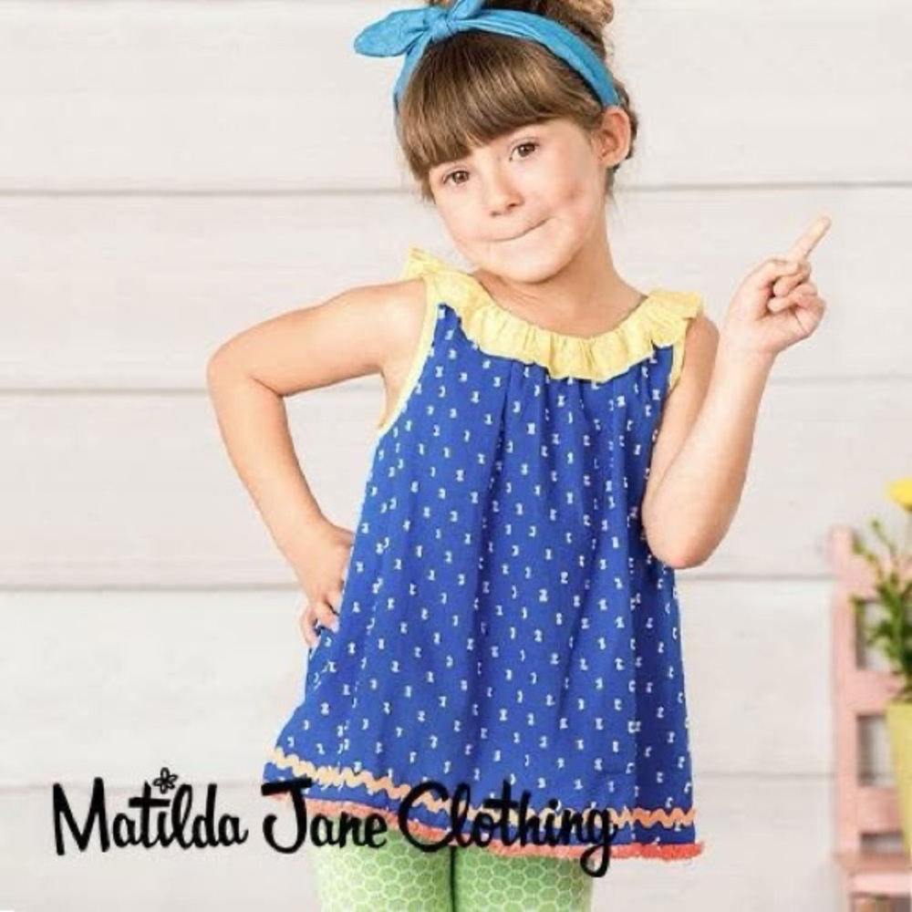 Matilda Jane Wheelbarrow Race Tunic size 4